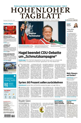 Cover of Hohenloher Tagblatt