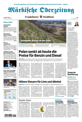 Cover of Markische Oderzeitung Frankfurt (Oder)