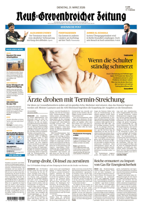 Cover of Neuss-Grevenbroicher Zeitung Neuss