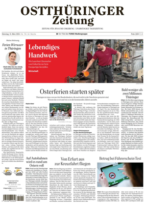 Cover of Ostthuringer Zeitung (Jena)