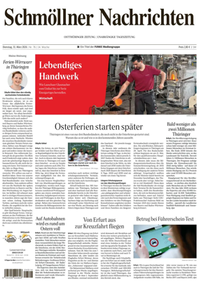 Cover of Ostthuringer Zeitung (Schmolln)