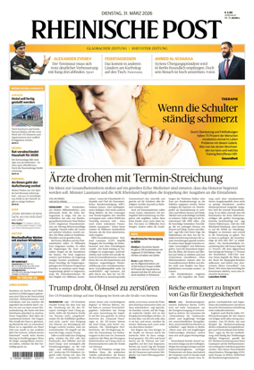 Cover of Rheinische Post - Monchengladbach and Korschenbroich