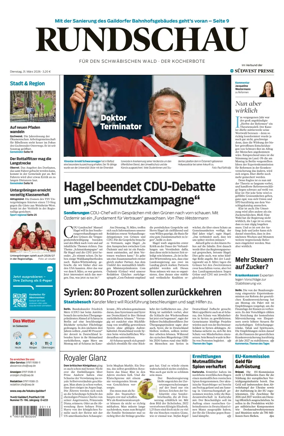 Cover of Rundschau fur den Schwabischen Wald – Der Kocherbote