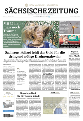 Cover of Sachsische Zeitung (Dresden)