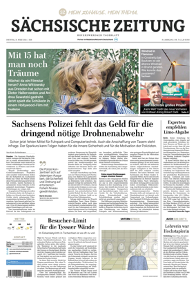 Cover of Sachsische Zeitung (Hoyerswerda)
