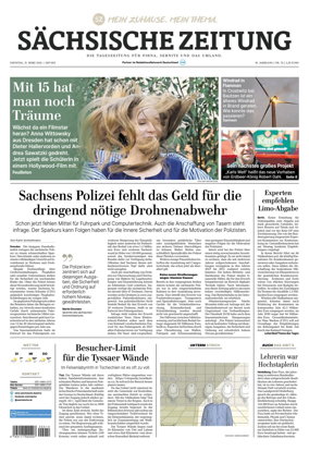 Cover of Sachsische Zeitung (Pirna Sebnitz)