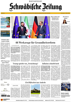 Cover of Schwabische Zeitung (Bad Saulgau)