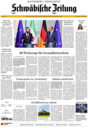 Cover of Schwabische Zeitung (Ravensburg / Weingarten)