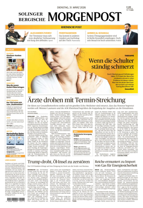 Cover of Solinger Bergische Morgenpost/Remscheid