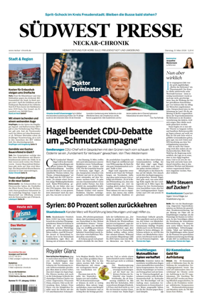 Cover of SUDWEST PRESSE - Neckar-Chronik