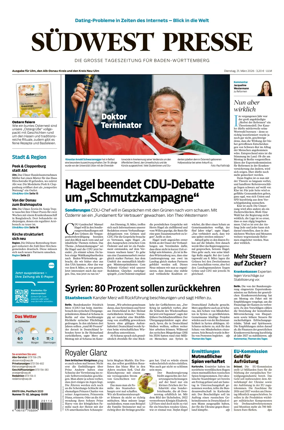Cover of Sudwest Presse