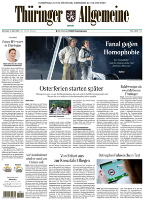 Cover of Thuringer Allgemeine (Erfurt)