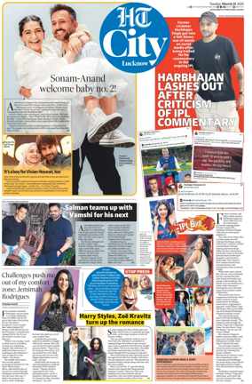 Cover of Hindustan Times (Lucknow) - Live