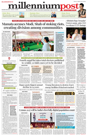 Cover of Millennium Post (Kolkata)