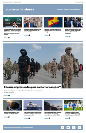 Cover of Euronews Business (Portuguese)