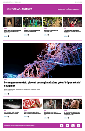 Cover of Euronews Culture and Sport (Turkish) Compiled Edition