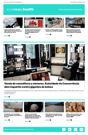 Cover of Euronews Health (Portuguese)