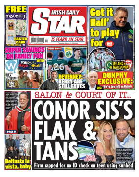 Cover of Irish Daily Star