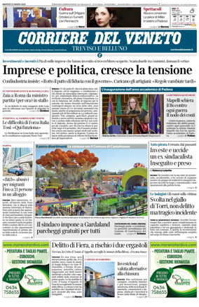 Cover of Corriere del Veneto (Treviso e Belluno)