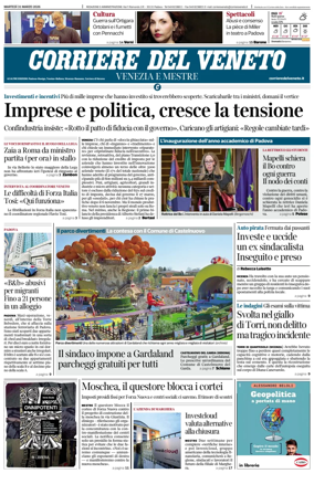 Cover of Corriere del Veneto (Venezia e Mestre)