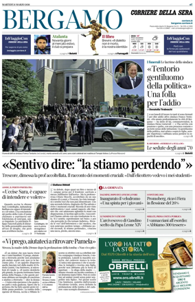 Cover of Corriere della Sera (Bergamo)
