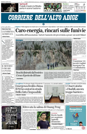 Cover of Corriere dell'Alto Adige