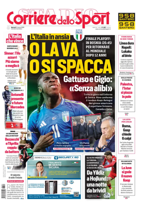 Cover of Corriere dello Sport (Nazionale)