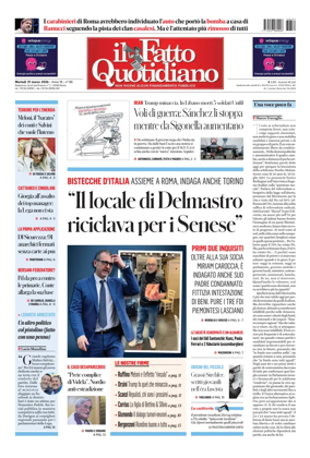 Cover of Il Fatto Quotidiano