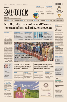Cover of Il Sole 24 Ore