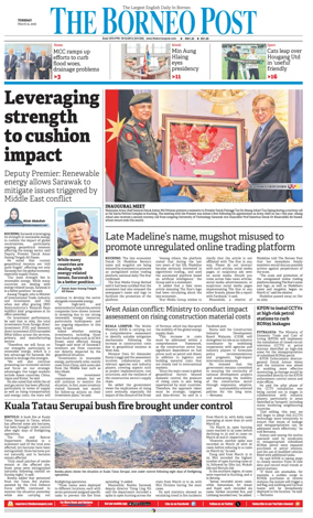 Cover of The Borneo Post (Sarawak)