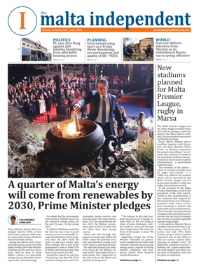 Cover of Malta Independent