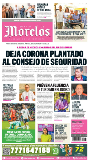 Cover of Diario de Morelos
