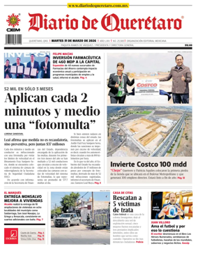 Cover of Diario de Queretaro