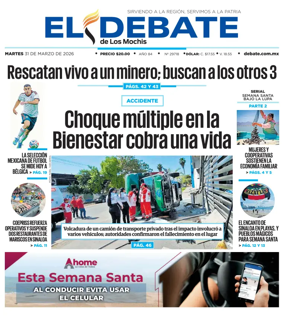 Cover of El Debate de Los Mochis
