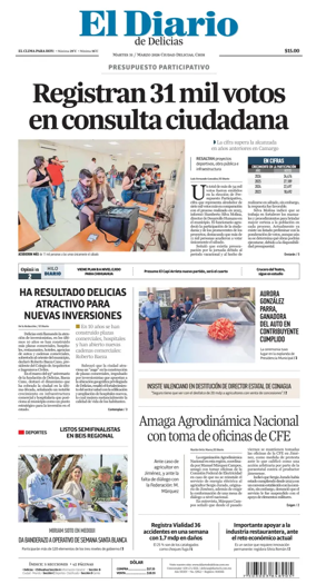 Cover of El Diario de Delicias