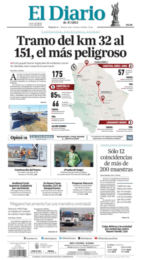 Cover of El Diario de Juarez