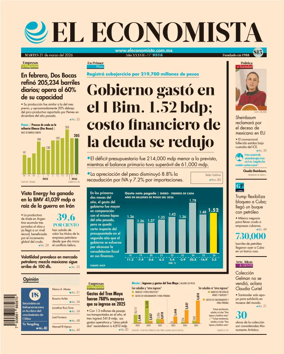 Cover of El Economista (Mexico)