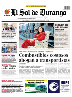 Cover of El Sol de Durango
