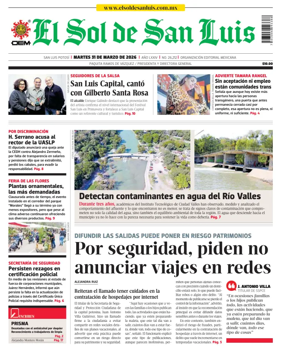 Cover of El Sol de San Luis Potosi