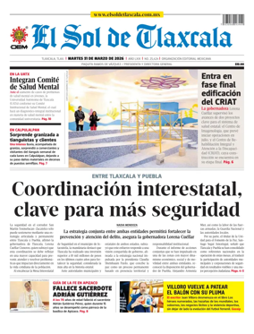 Cover of El Sol de Tlaxcala