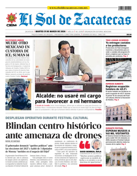 Cover of El Sol de Zacatecas