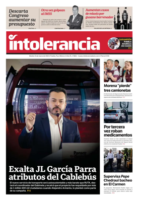 Cover of Intolerancia Diario