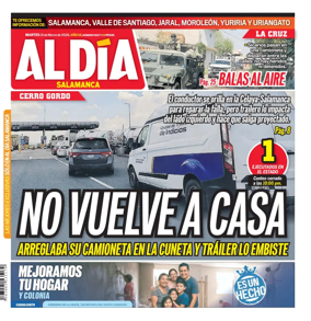 Cover of Periodico Al Dia (Salamanca)