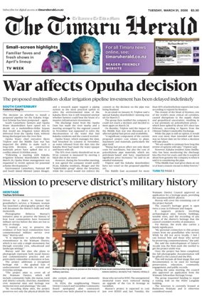 Cover of The Timaru Herald