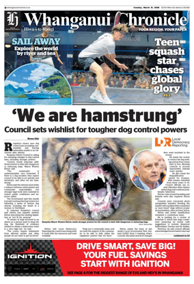 Cover of Whanganui Chronicle