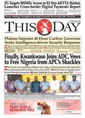 Cover of THISDAY