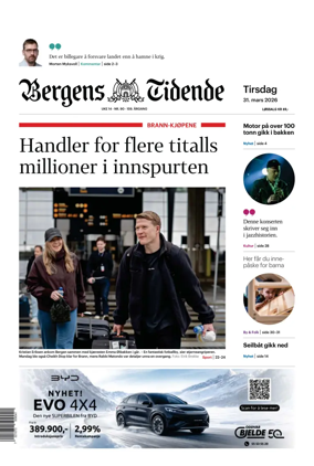Cover of Bergens Tidende