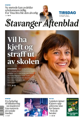 Cover of Stavanger Aftenblad