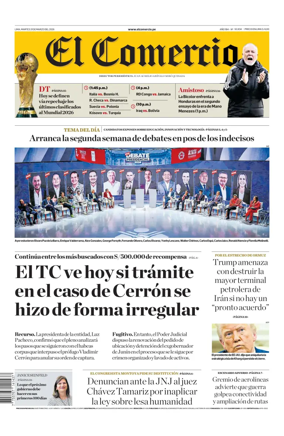 Cover of Diario El Comercio