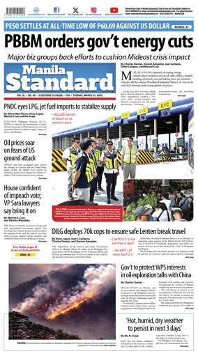 Cover of Manila Standard